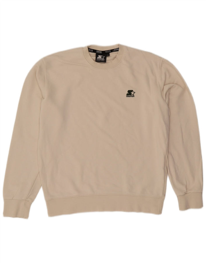 Jumper de moletom masculino Starter pequeno off white