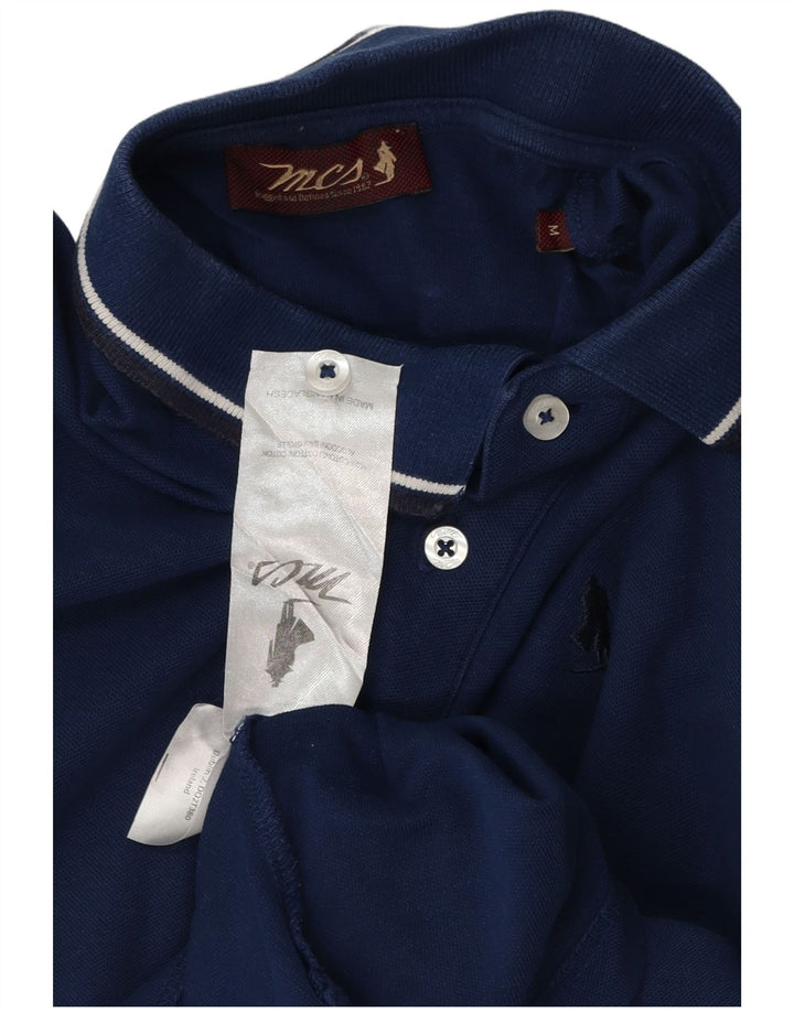 Camisa polo masculina MARLBORO CLASSICS médio algodão azul marinho