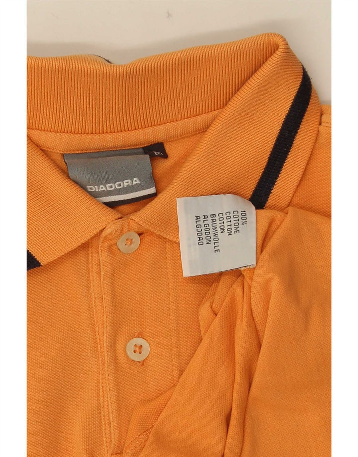 Camisa polo masculina Diadora médio algodão laranja