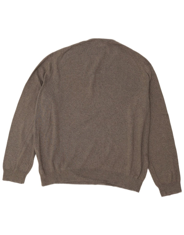 Suéter masculino Polo Ralph Lauren com decote em V 2XL cinza