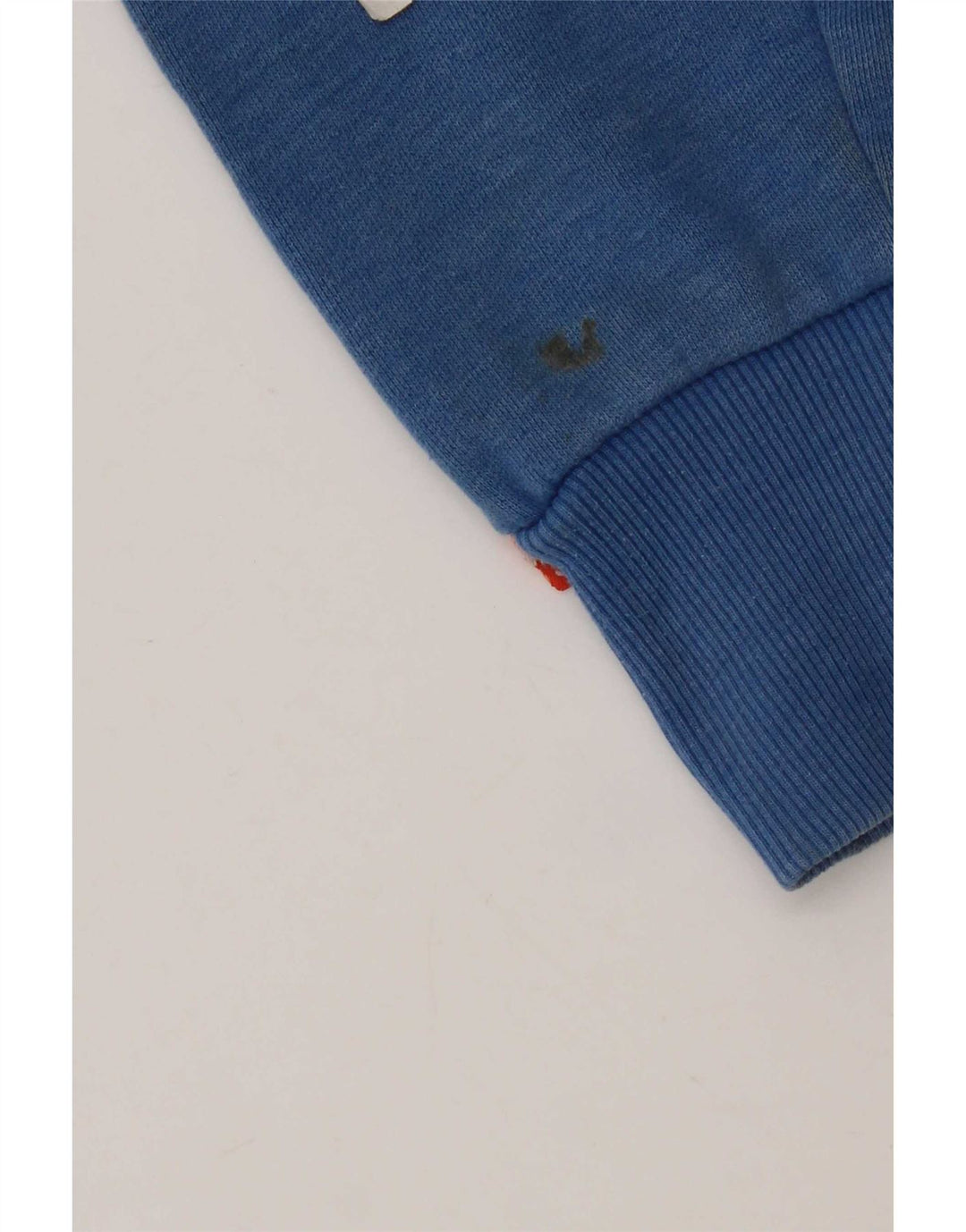 Suéter Superdry masculino com capuz gráfico pequeno azul algodão