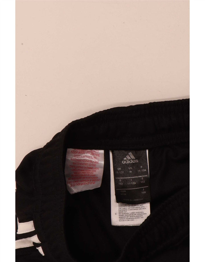 Calças de treino Adidas meninos 11-12 anos poliéster preto