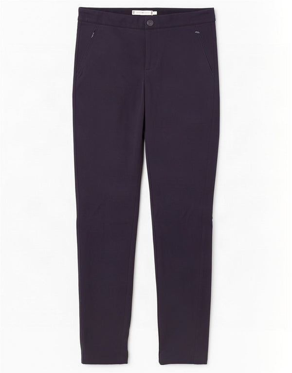 Calça Chino Feminina Tommy Hilfiger Cintura Baixa EUA 6 Médio W26 L28 Azul Marinho