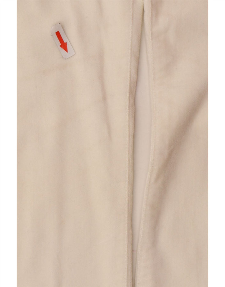 Calça feminina reta casual Armani W31 L32 algodão branco