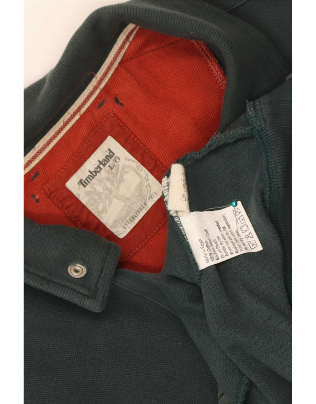 Timberland Mens Tracksuit Top Jacket Grande Algodão Verde