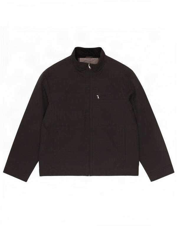 Jaqueta masculina Marks & Spencer Autograph Bomber UK 42 XL poliamida preta