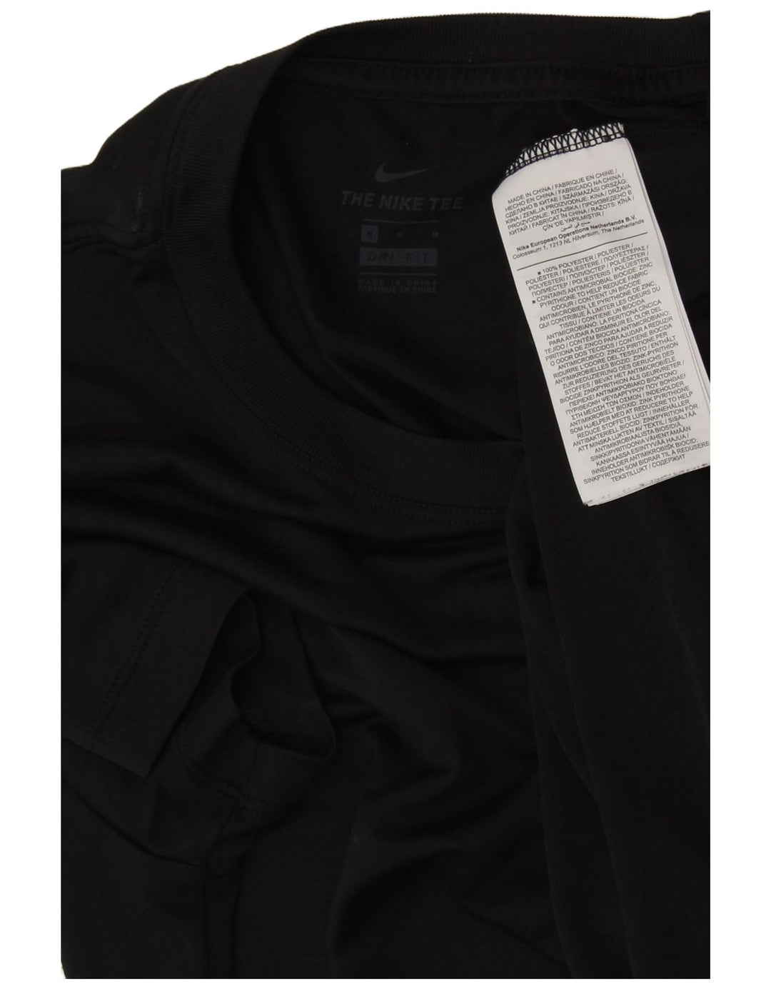 Camiseta feminina NIKE Dri Fit Graphic UK 14 Médio Preto Poliéster