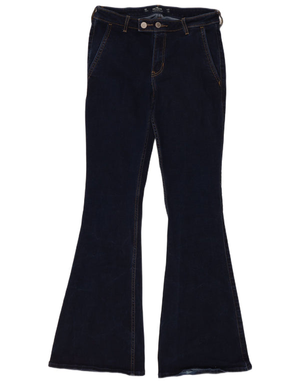 Hollister feminino vintage flared jeans US 5 médio W27 L32 azul marinho