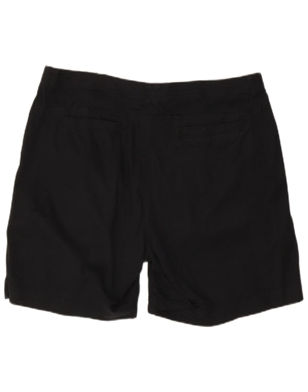 Lee Womens Riders Chino Shorts de cintura alta EUA 18 2XL W38 algodão preto