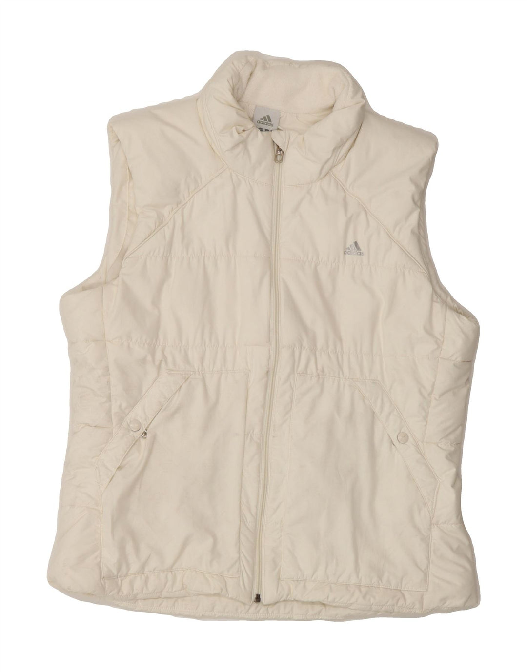 ADIDAS Womens Padded Gilet UK 18 XL White Vintage Adidas and Second-Hand Adidas from Messina Hembry 
