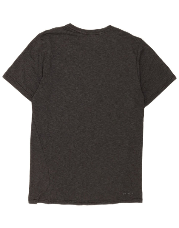 Camiseta Nike Masculina Dri Fit Top Pequena Cinza Poliéster