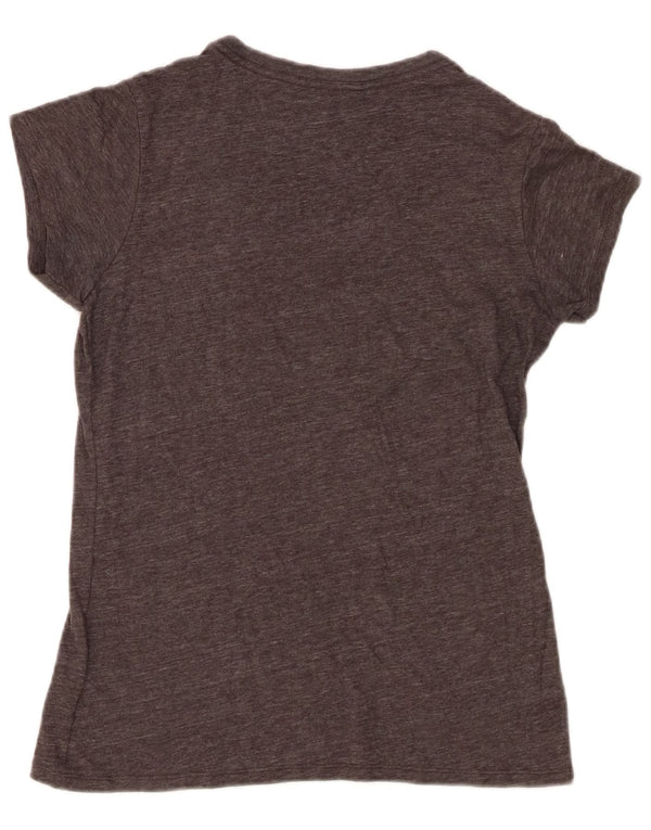 Camiseta feminina The North Face Slim Fit gráfica UK 10 pequena cinza manchada