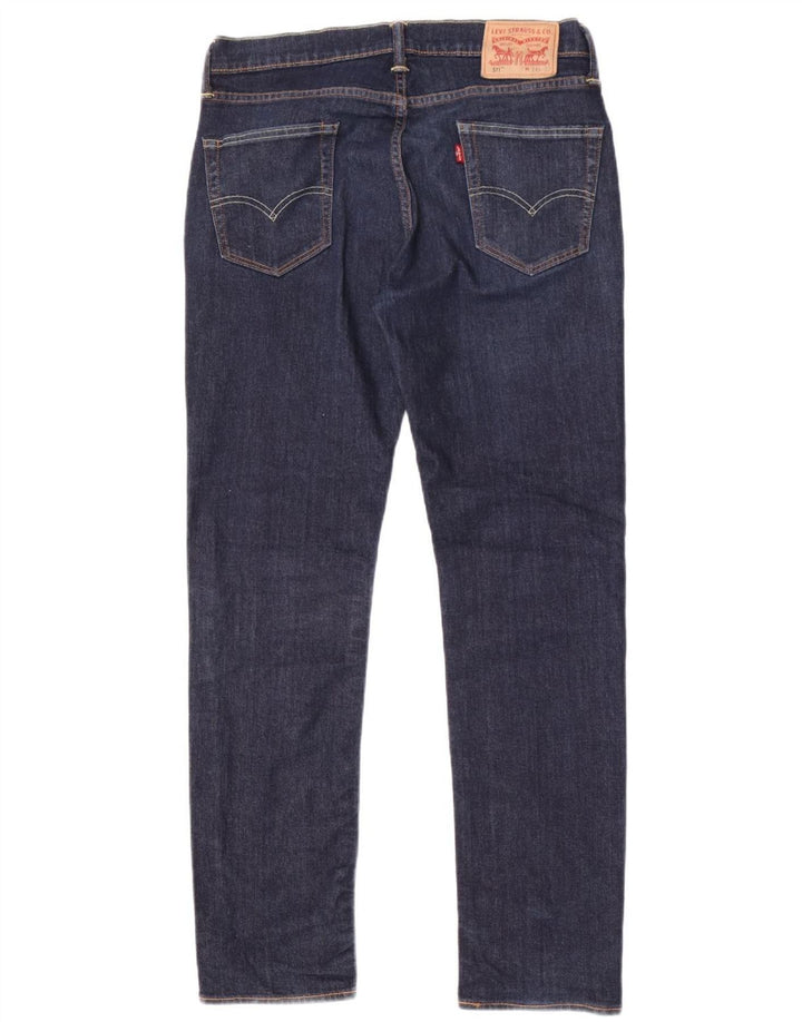 Levi's Masculino 511 Slim Jeans W34 L32 Azul Marinho Algodão