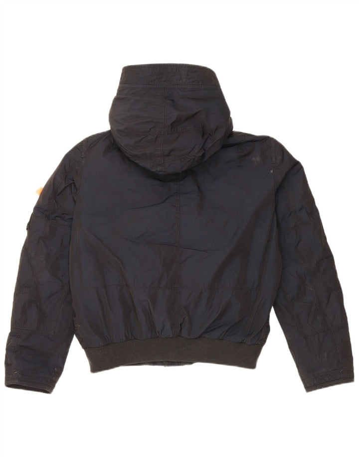 Jaqueta Parajumpers Meninos Acolchoada com Capuz 11-12 Anos Pequeno Poliéster Azul Marinho