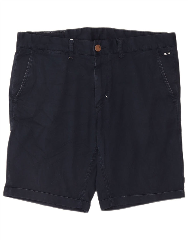 Shorts Chino Masculino Sun68 W36 Grande Algodão Azul Marinho