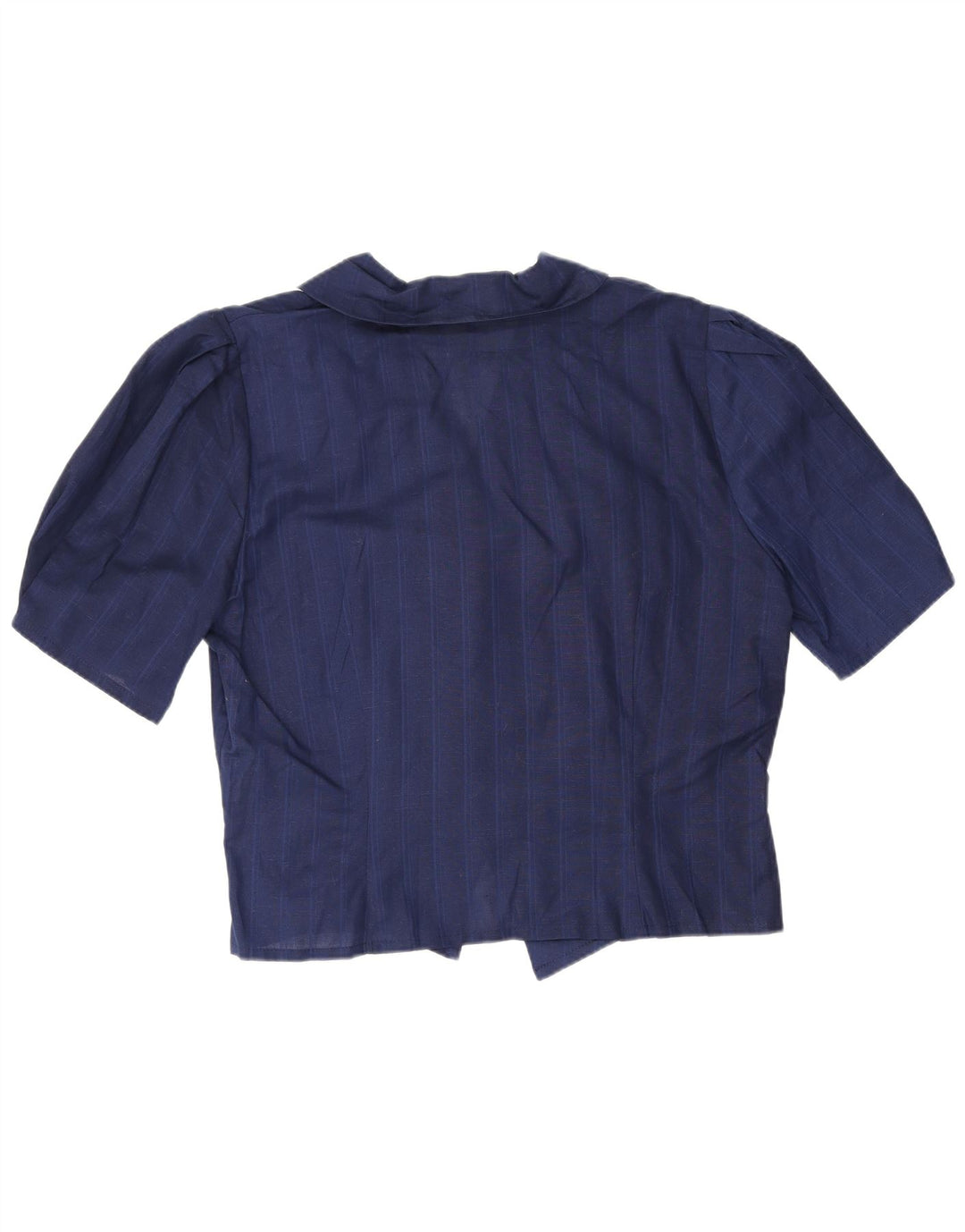 Blusa feminina vintage IT 44 listrada azul marinho médio