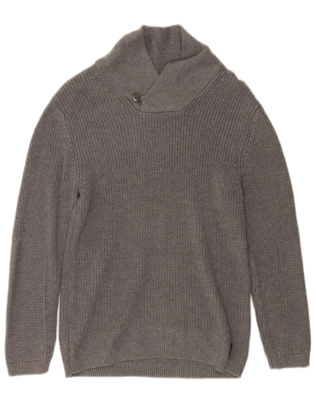 Suéter Zara Boys com gola xale 9-10 anos algodão cinza