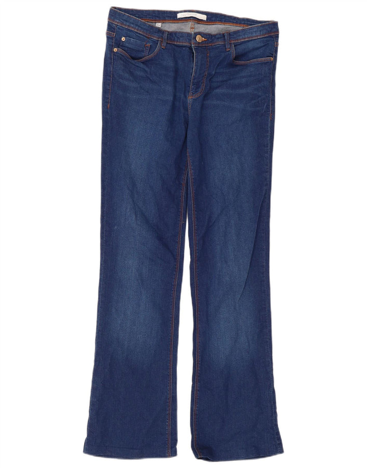 Calça jeans feminina Zara Bootcut EU 42 grande W32 L31 azul