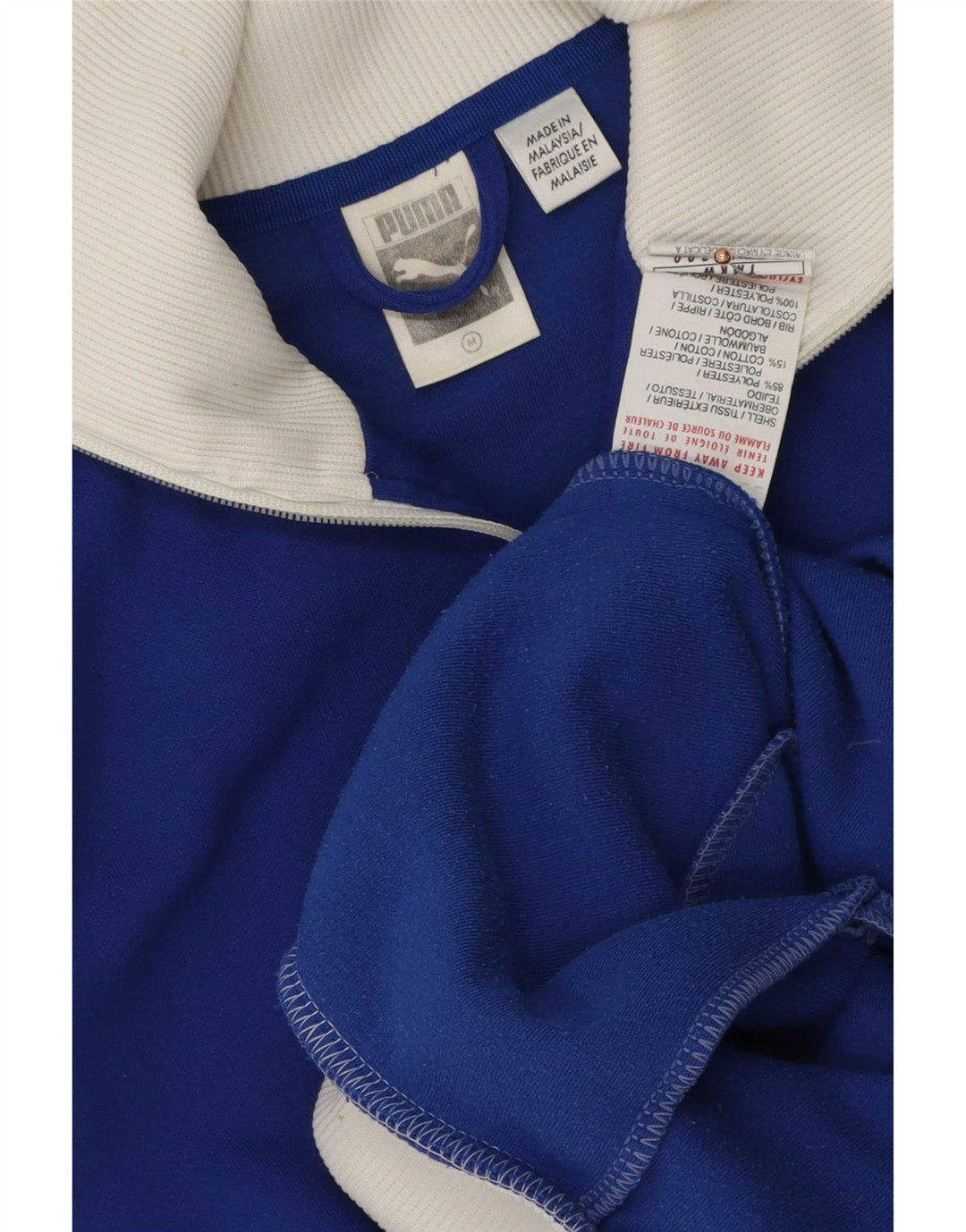 Jaqueta masculina Puma Graphic Tracksuit Top Azul Médio Poliéster Colorblock