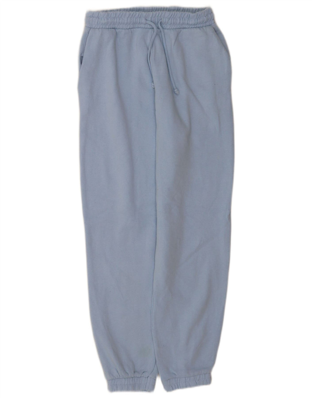 Calça de treino feminina Zara Joggers UK 12 poliéster azul médio