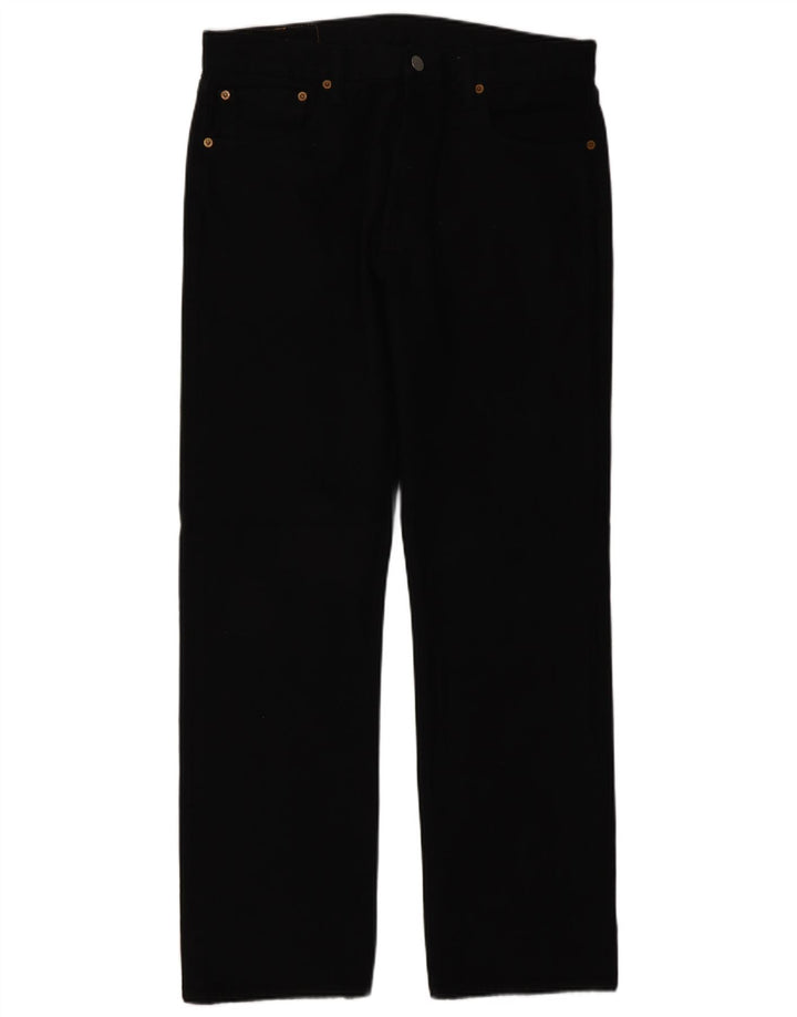 Levi's Masculino 501 Straight Jeans W32 L30 Algodão Preto