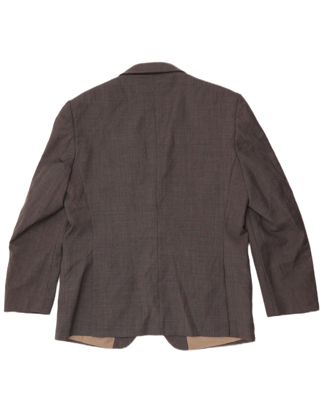 Jaqueta blazer masculina de 2 botões Marks & Spencer Reino Unido 42 grande lã cinza