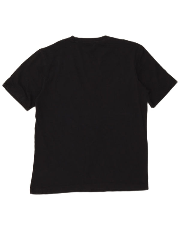 Calvin Klein Jeans Camiseta masculina gráfica Top Médio Preto