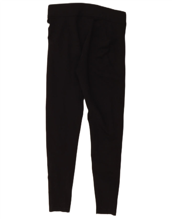 Leggings femininos Marks & Spencer Reino Unido 12 viscose preta média