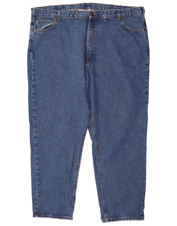 Carhartt Mens Tapered Jeans W48 L32 Azul Algodão