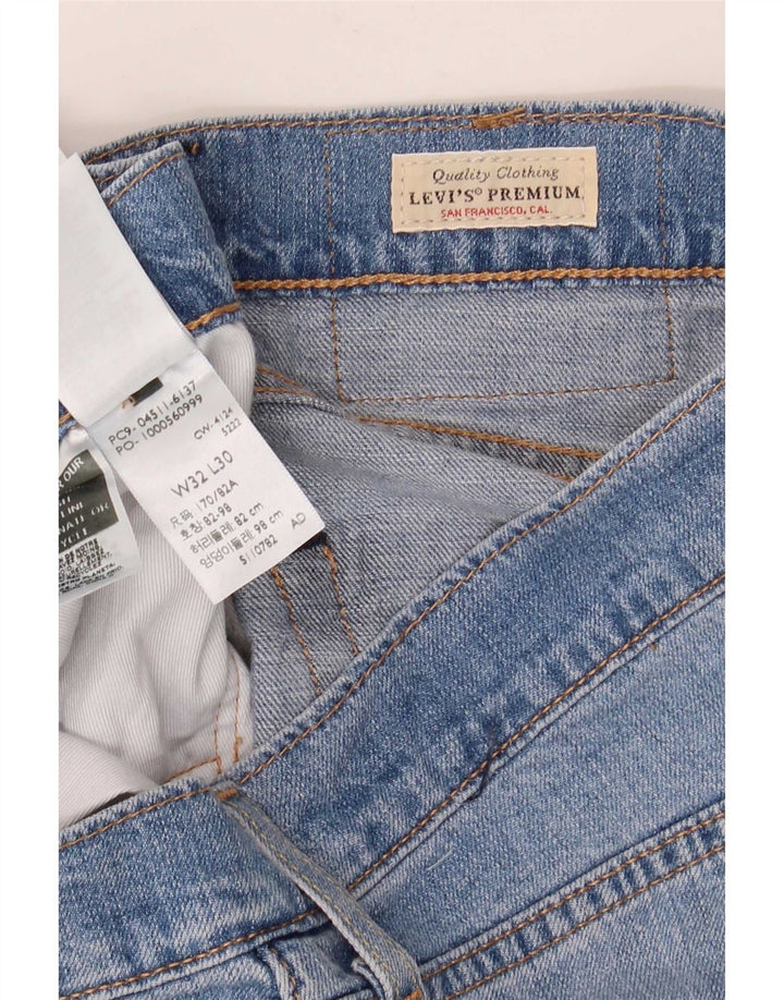 Levi's Masculino 511 Slim Jeans W32 L30 Azul Algodão