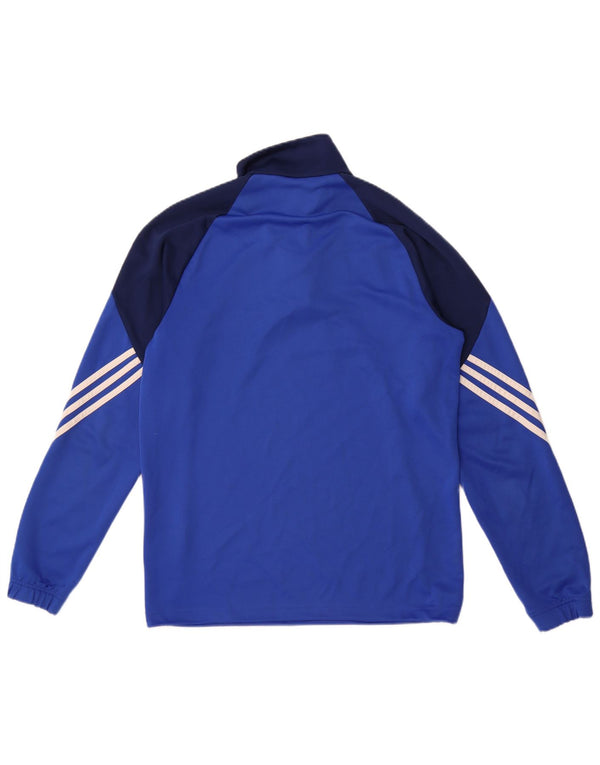 Adidas Mens Climalite Pullover Treino Top Médio Azul Colourblock