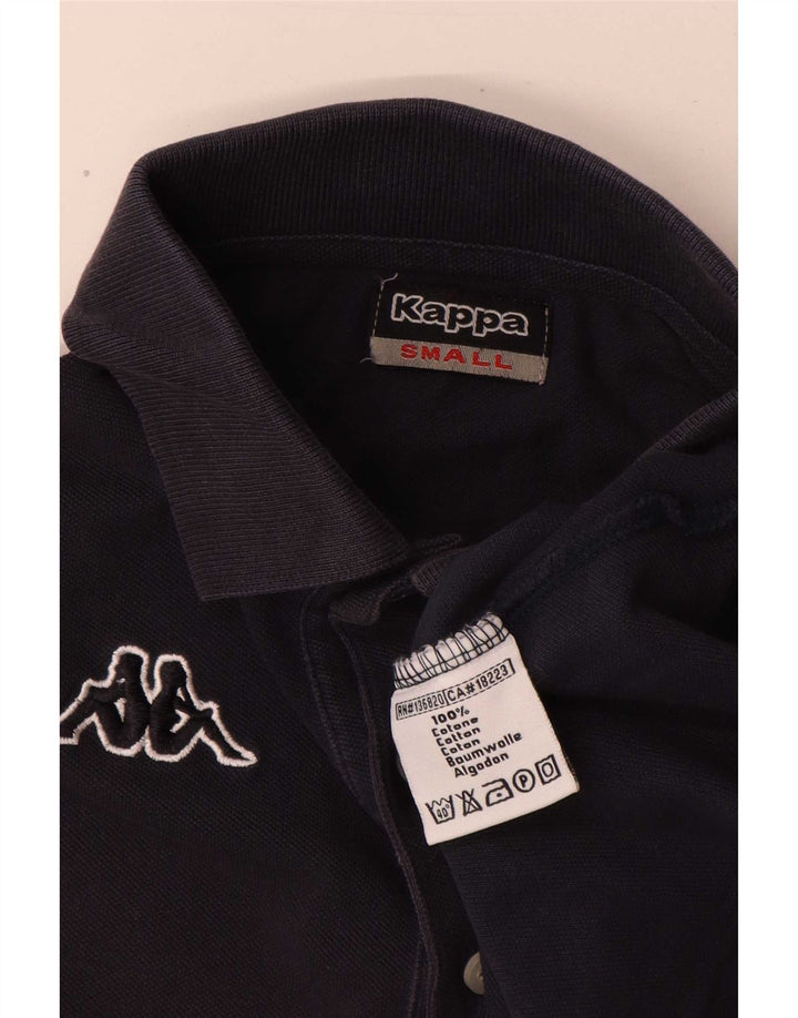 Camisa polo masculina Kappa pequena algodão azul marinho
