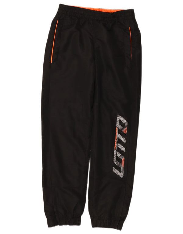 Lotto Boys Graphic Calças de treino Joggers 9-10 anos Pequeno Preto