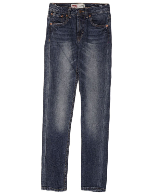 Levi's Boys 519 Skinny Jeans 11-12 Anos W24 L29 Azul Algodão