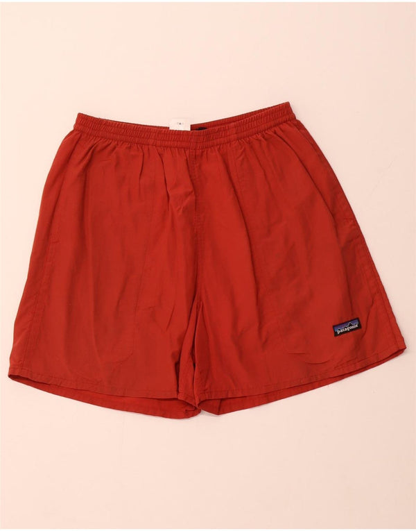 Shorts esportivos masculinos PATAGONIA médio vermelho nylon