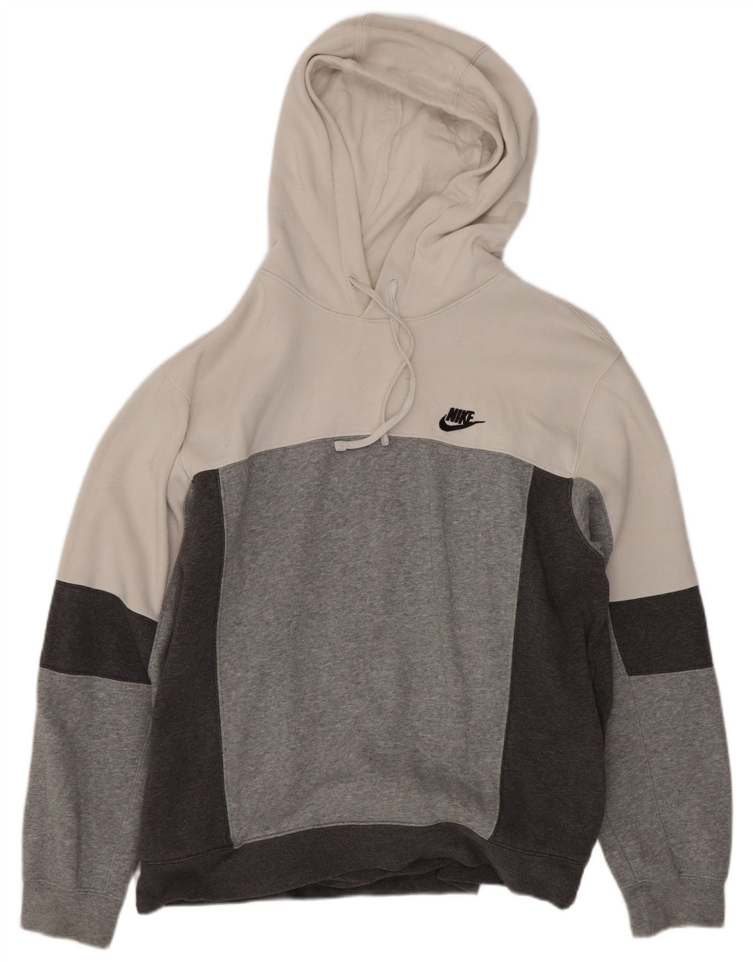 Nike Mens Hoodie Jumper Médio Multicolorido Colorblock Algodão