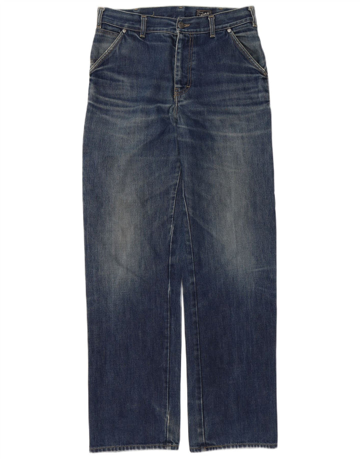 Gas Mens Straight Jeans W29 L33 Azul Algodão