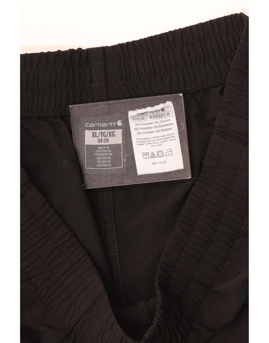 Carhartt Boys Sport Shorts 13-14 Anos XL Preto Poliéster