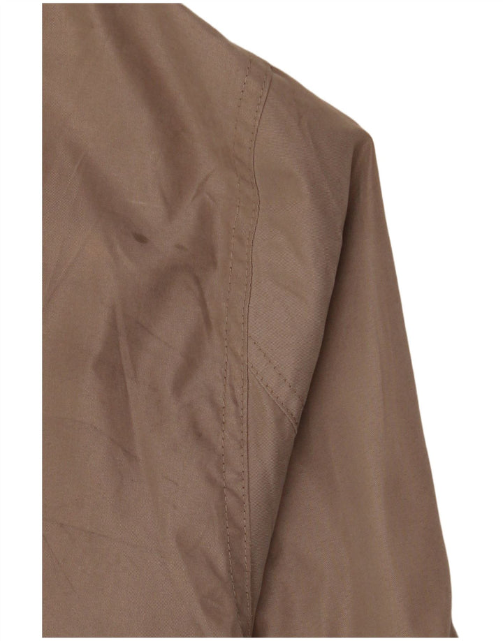 Jaqueta bomber masculina Marks & Spencer Reino Unido 40 grande poliéster marrom