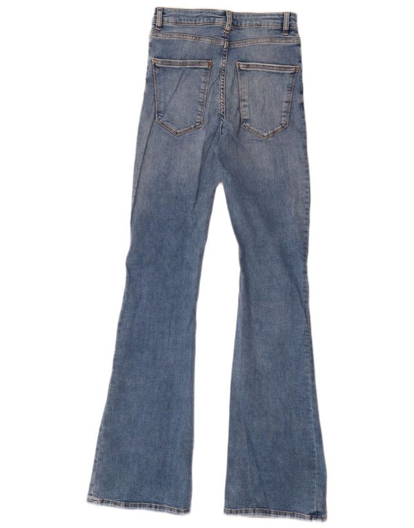 Zara Jeans feminino queimado EU 34 2XS W24 L33 azul algodão