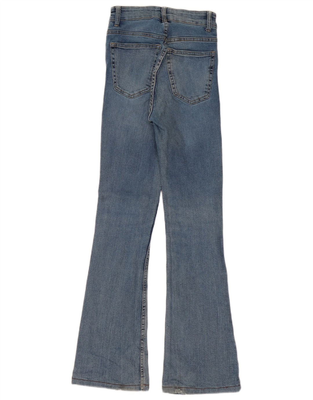 Zara Calça jeans feminina larga EU 34 2XS W24 L31 Azul