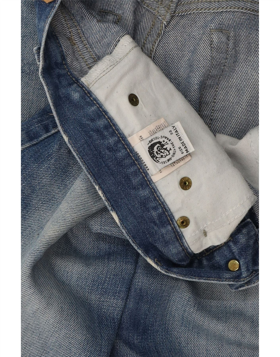 Jeans retos femininos Diesel W32 L32 algodão azul
