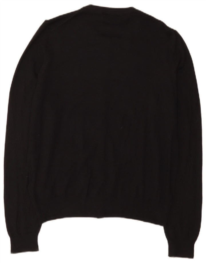 Suéter cardigã feminino Marks & Spencer Reino Unido 14 grande viscose preta