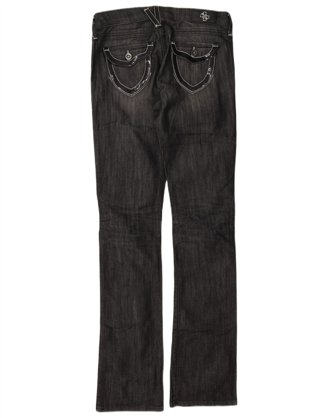 Guess Calça Jeans Feminina Bootcut Slim W26 L33 Cinza Algodão