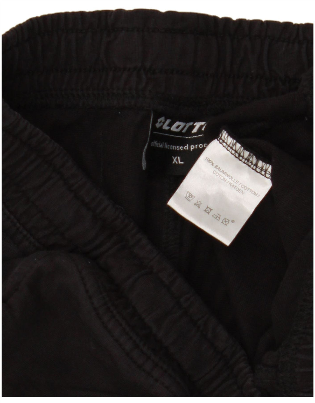 LOTTO Mens Sport Shorts XL Algodão Preto