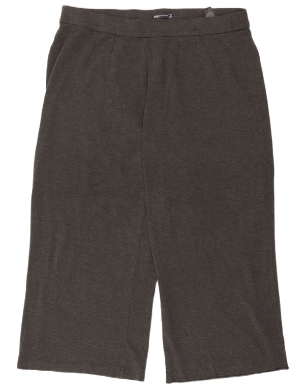 Calça de treino feminina Marks & Spencer UK 22 3XL cinza viscose