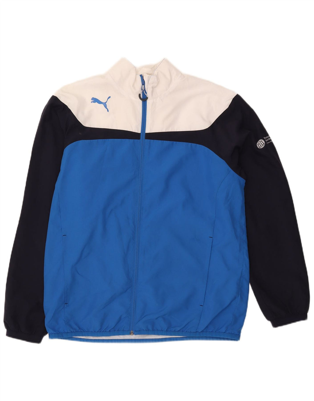 Puma Mens Tracksuit Top Jacket Grande Azul Colorblock Poliéster