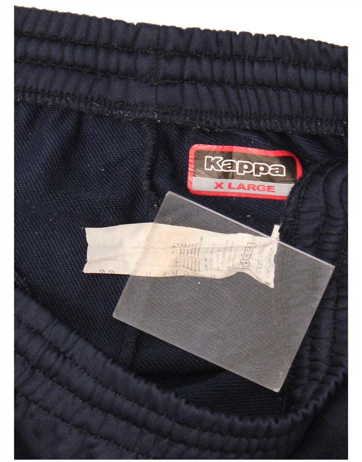 Calça de treino masculina KAPPA XL azul marinho colorblock poliéster