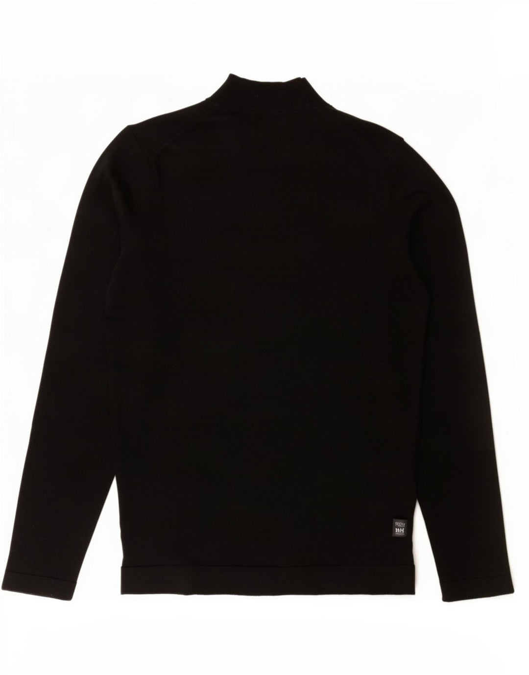 Suéter masculino Massimo Dutti com gola tartaruga, lã preta média