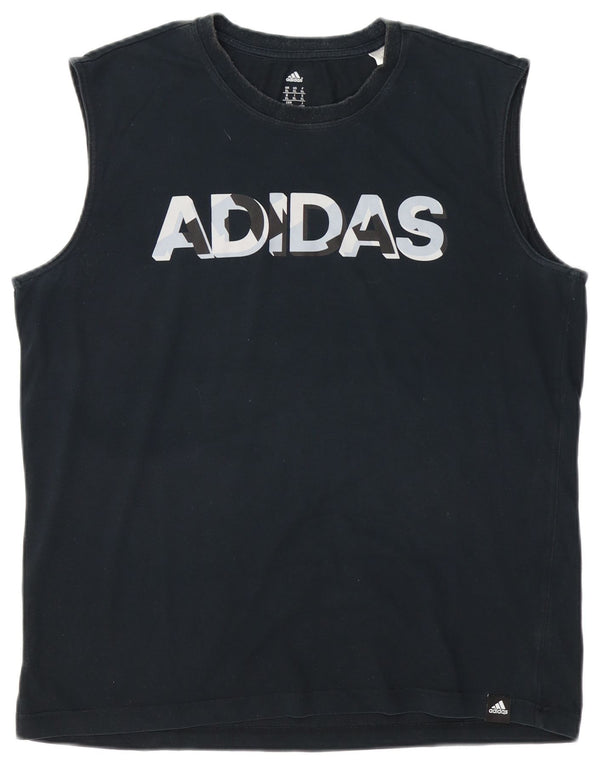 Colete gráfico masculino Adidas XL preto